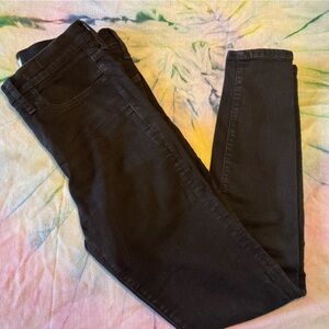 Madewell Roadtripper High Waisted Skinny Black Jeans Stretch Denim 28